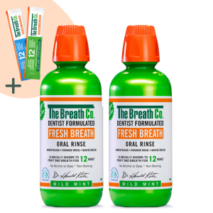 The Breath Co. Friss Lehelet szájvíz duopack - Enyhén Mentolos íz