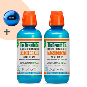 The Breath Co. Friss Lehelet szájvíz duopack - Jeges Mentol íz