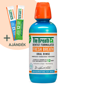 The Breath Co. Friss Lehelet szájvíz, 500 ml - Jeges Mentol íz