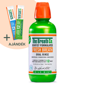 The Breath Co. Friss Lehelet szájvíz, 500 ml - Enyhén Mentolos íz