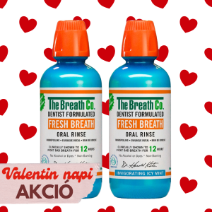 The Breath Co. Friss Lehelet szájvíz duopack - Jeges Mentol íz