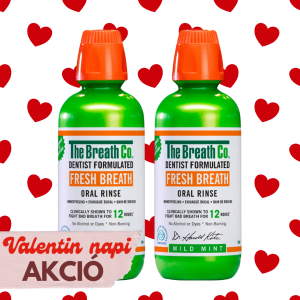 The Breath Co. Friss Lehelet szájvíz duopack - Enyhén Mentolos íz
